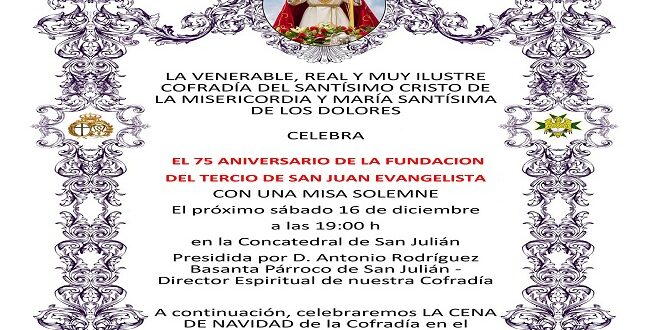 Aniversario De La Fundaci N Del Tercio De San Juan Y Cena Ben Fica A