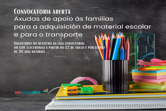 Se abre en Valdoviño el plazo de las ayudas escolares para el próximo ...